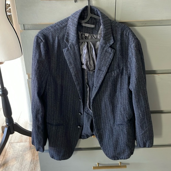 John varvatos wool jacket size 50 / large. Gray stripped - Picture 2 of 10